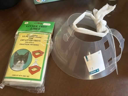 Photo of free Plastic small cat cone & a cat litter liner (one missing) (West Norwood SE27) #1