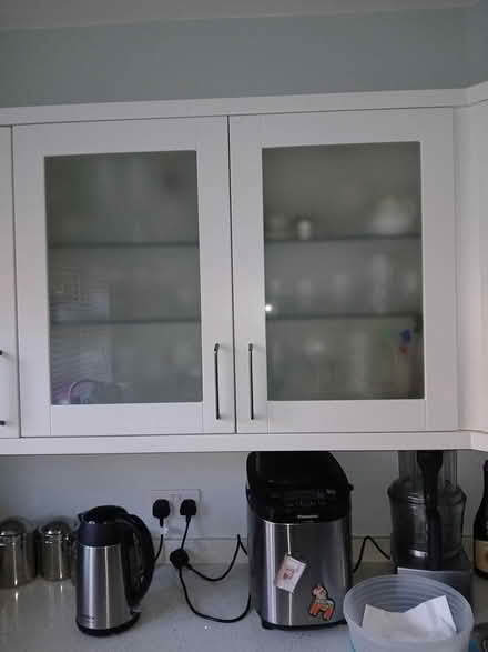 Photo of free glass fronted kitchen cupboards (Gu254lt) #1
