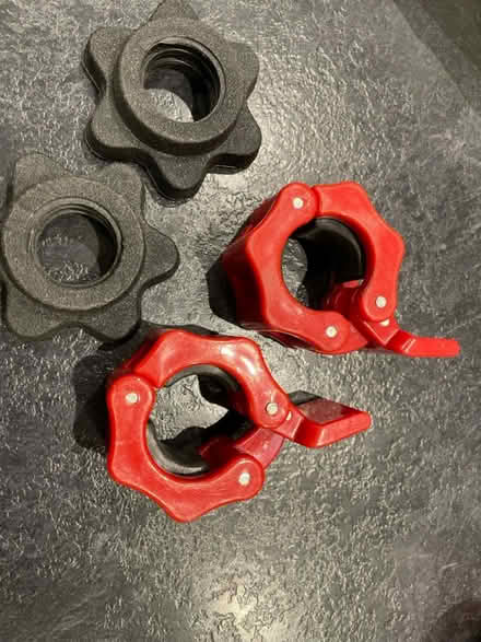 Photo of free Bar bell light locking collars (Gee Cross SK14) #2