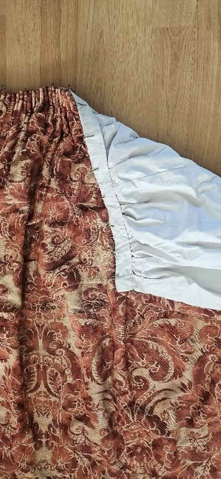 Photo of free Red Silk Vintage Curtains (Highams Park E4) #1