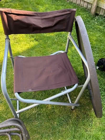Photo of free Garden table and 2 chairs (Plumpton CA11) #1