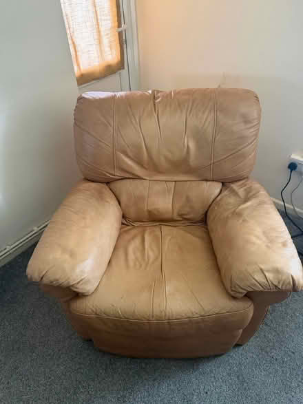 Photo of free Genuine leather reclining armchair (GL51) #1