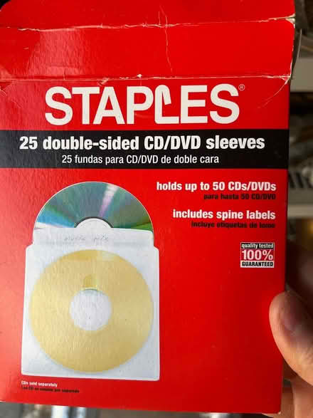 Photo of free CD/DVD sleeves (Oradell) #1