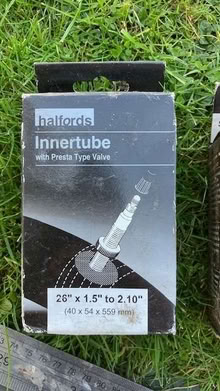 Photo of free Presta bike inner tube 40x54x559mm (26"x1.5"x2.10") (Little Herberts GL53) #1