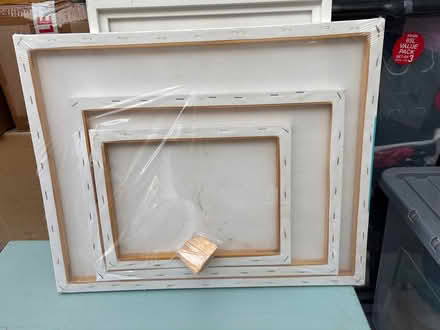 Photo of free Picture frame, three paint canvases (Scarborough YO12) #4