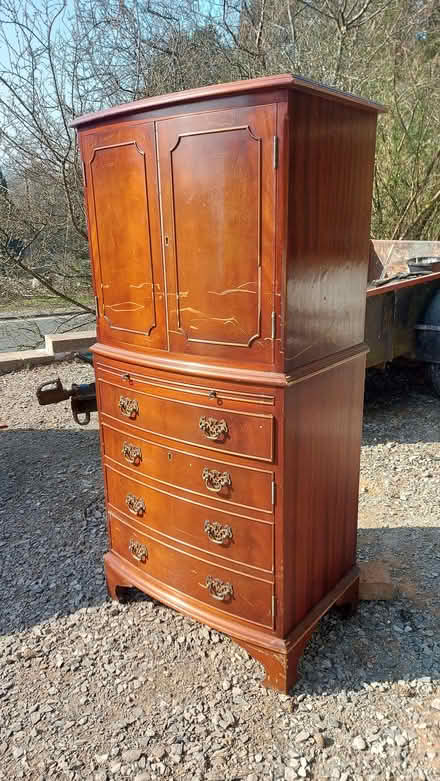 Photo of free Antique wood bureau unit (Lupton LA6) #2