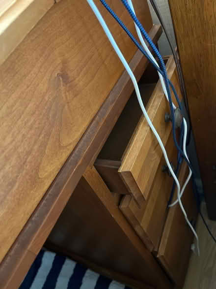 Photo of free Writing desk with 3 side drawers (Saratoga Village) #4