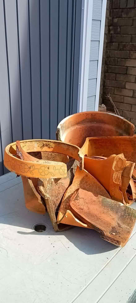 Photo of free Broken Terracotta Pots (Thornhill CF14) #1
