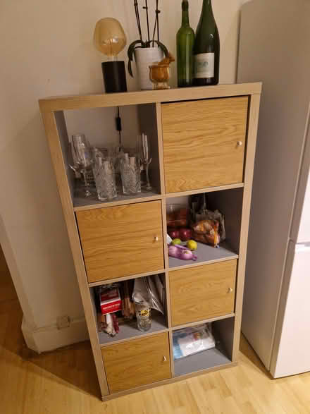 Photo of free Grey wooden cupboard (Earlsfield SW19) #1