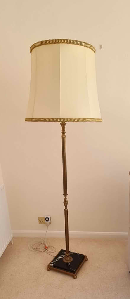 Photo of free Vintage style standard lamp with shade (Cookham Dean SL6) #1