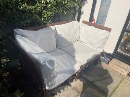 Photo of free IKEA garden sofa with cushions (Colchester CO1) #1