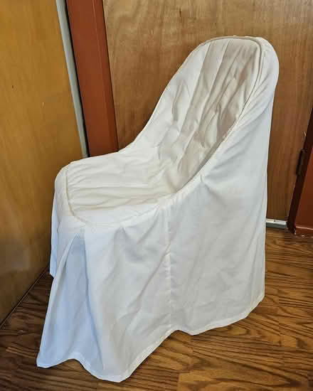 Photo of free 12 White Fabric Chair Covers (63033, off N. New Florissant) #2