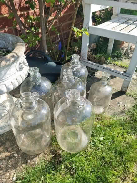 Photo of free Demijohn x5 5 litre x 1 2.5 litre (Market Harborough LE16) #1