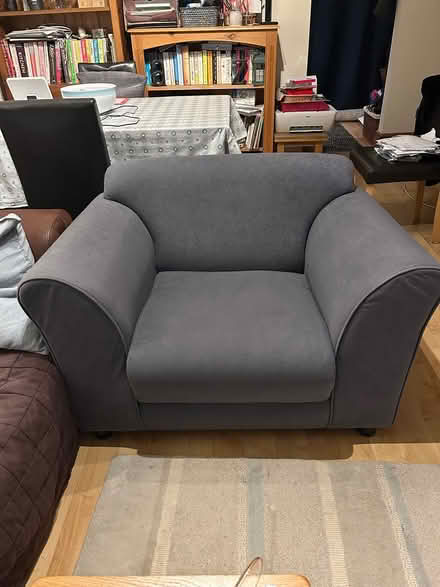 Photo of free Large grey armchair (Peterborough PE4) #1