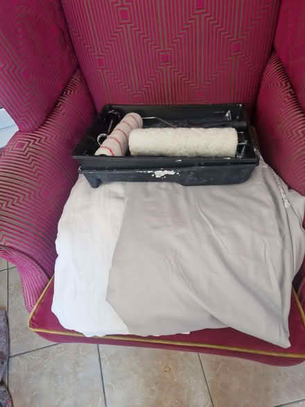 Photo of free 2 paint trays, rollers and 2 dust sheets (Laindon SS15) #1