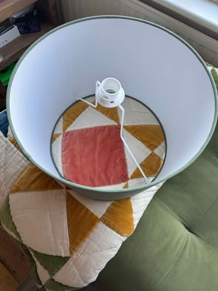 Photo of free Large green lampshade (Harringay N4) #2