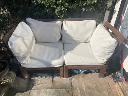 Photo of free IKEA garden sofa with cushions (Colchester CO1) #2