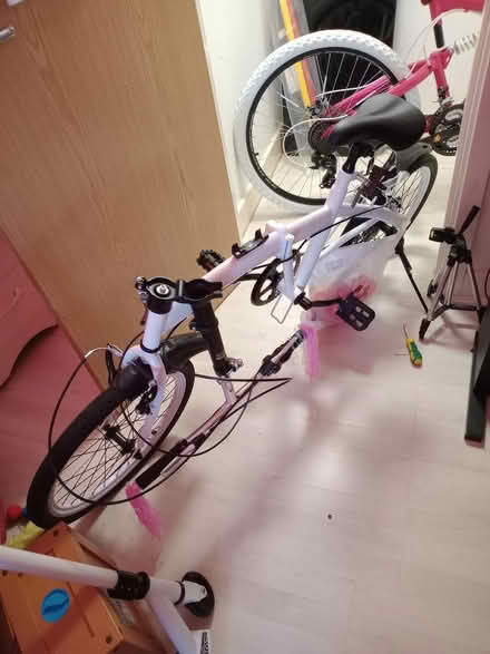Photo of free New white framed folding bike (Cullompton. EX151US.) #2