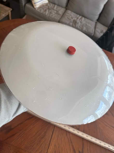 Photo of free Ceiling light fixture-white (Akron) #1