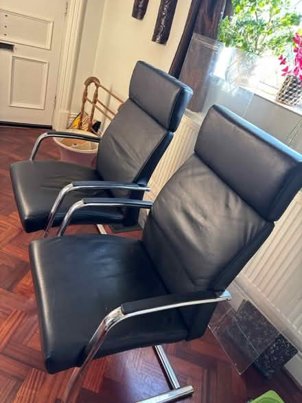 Photo of free 2 xQuality leather & chrome chairs (Mapperley NG3) #2