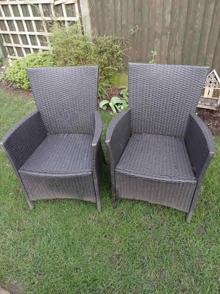 Photo of free Two rattan chairs (Cheadle heath SK3) #1