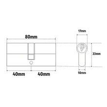 Photo of free Euro cylinder lock 80mm/6-pin (Merton Rise RG24) #3