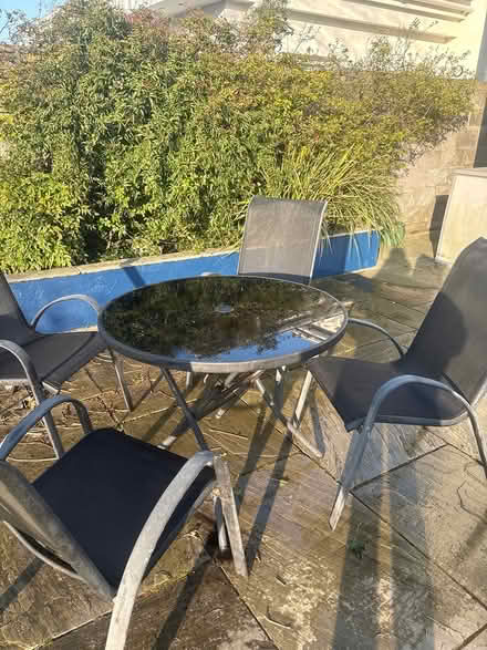 Photo of free Garden table and chairs (Blackrock) #2
