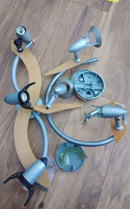 Photo of free Ceiling light fitting, retrofuturistic (Old Walcot SN3) #2