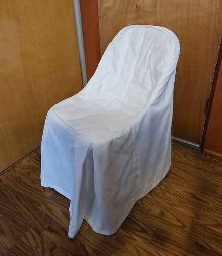 Photo of free 12 White Fabric Chair Covers (63033, off N. New Florissant) #4