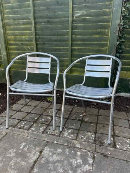 Photo of free 2 metal chairs (Ballinteer) #1