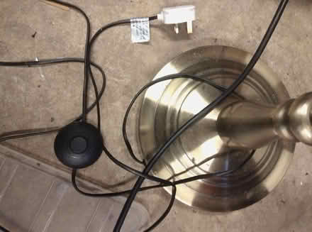 Photo of free Brushed metal standard lamp (Wem SY4) #1