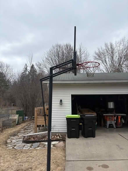 Photo of free Adjustable Basketball goal and post (Close to Dow High) #2