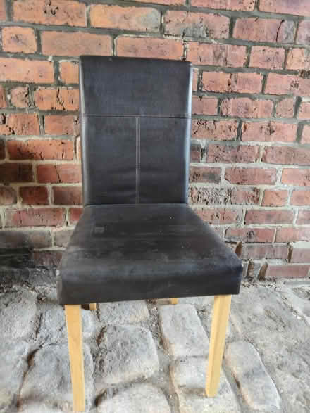 Photo of free Faux leather chair (S11) #1