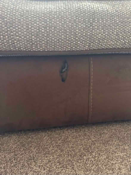 Photo of free 4 seater sofa and puffée (Wootton DN39) #2