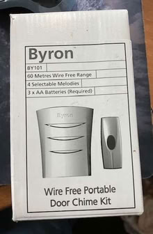 Photo of free Byron Wire Free Portable Door Chime Kit (Little Herberts GL53) #1