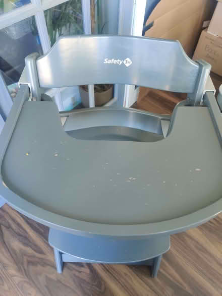 Photo of free Grey Wooden High Chair (Lewsey Farm LU4) #3