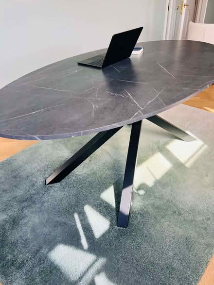 Photo of free Dining Table with Marble-Effect (Chiswick W4) #1