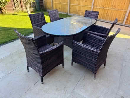 Photo of free Garden Dining set table & 6 chairs (Kings Hill, ME19) #1