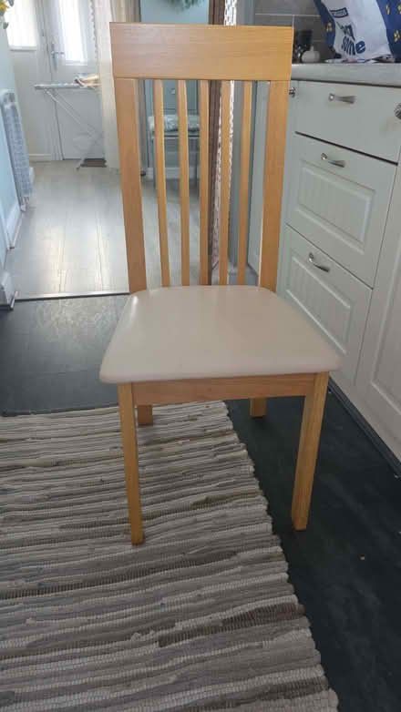 Photo of free 4 dining chairs Free. Must collect. (Buckley Hill L30) #1