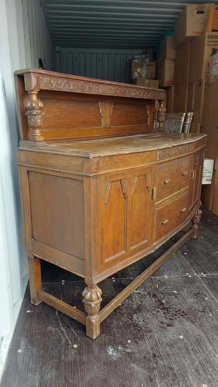 Photo of free Antique wooden sideboard – to go (Crooklands LA7) #4