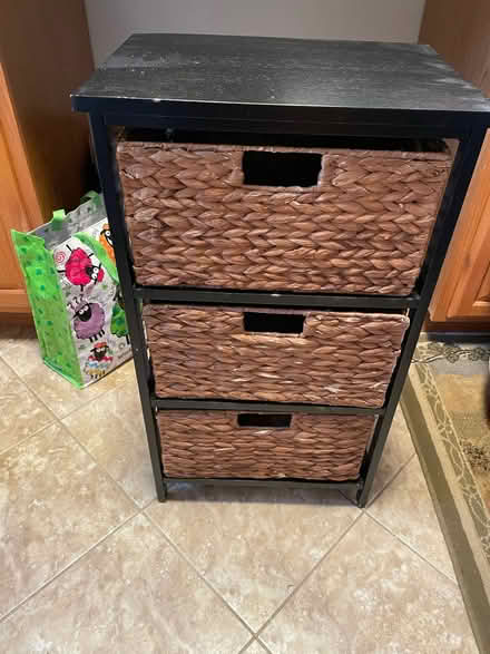 Photo of free wicker basket cabinet (Red Bank) #1