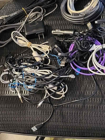 Photo of free assortment of cords and cables (near Raley's) #1