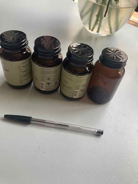 Photo of free Brown glass pill bottles (Loughton IG10) #1