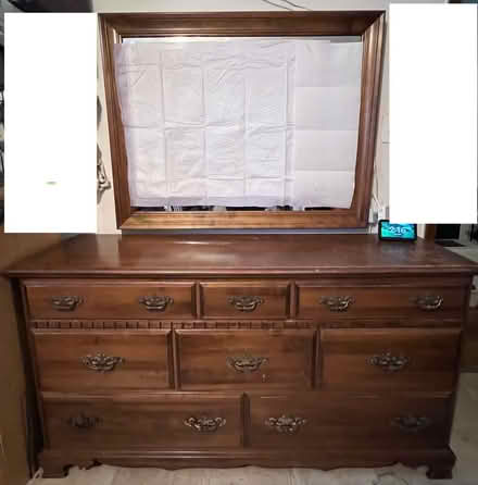 Photo of free Dresser Solid HardWood w/ Mirror (Bronx, 187th & Crotona Ave) #1