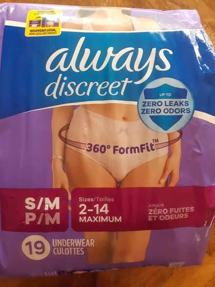 Photo of free Absorbent briefs for women (York & Victoria in Guelph) #1