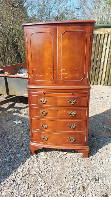 Photo of free Antique wood bureau unit (Lupton LA6) #1