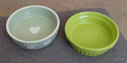 Photo of free 2 cat food bowls (Hollymead) #1