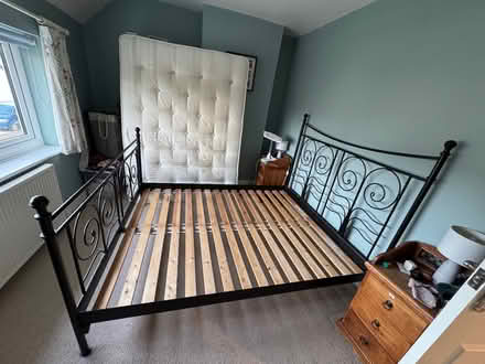 Photo of free King size bed frame (Bassingbourn-cum-Kneesworth SG8) #2