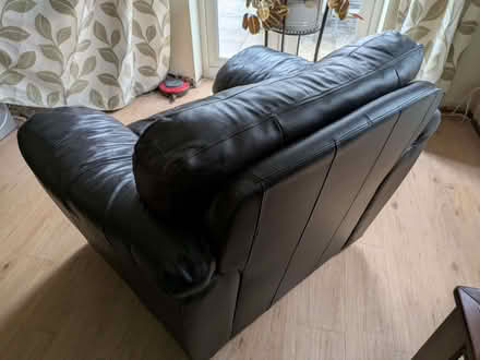 Photo of free Black leather sofa (Dagtail End B97) #2