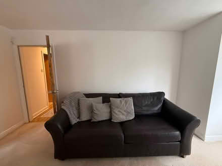 Photo of free Brown Leather Sofa (Hoole CH2) #1